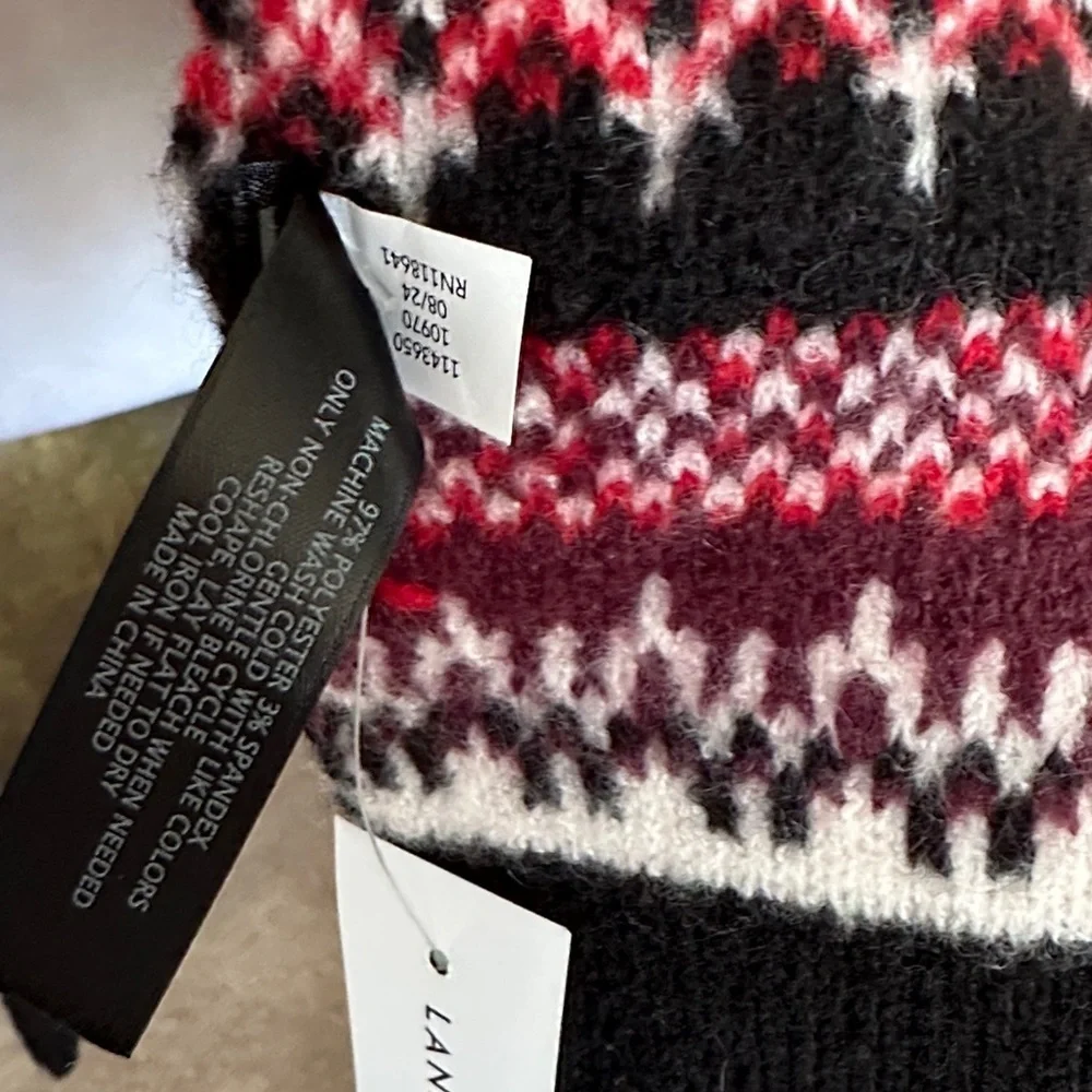 Lane Bryant Red and Black Knit Accessory